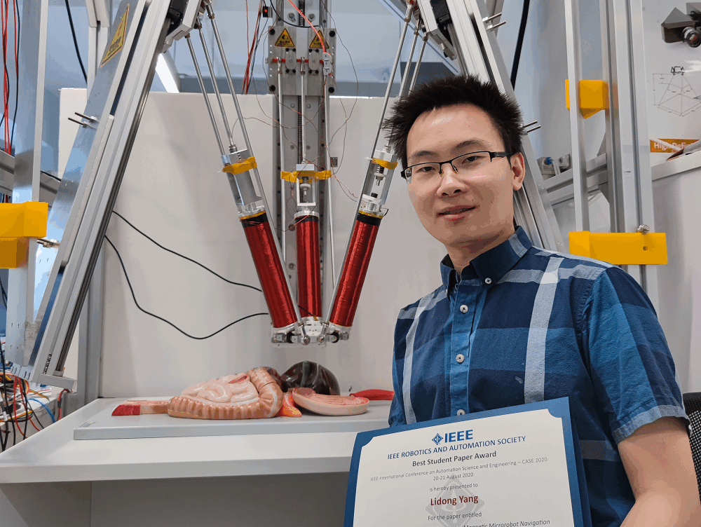 “The Best Paper Award” in the IEEE International Conference on Automation Science and Engineering 2020