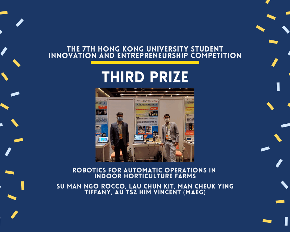 Undergraduate Student’s Winning Project: Robotics for Automatic Operations in Indoor Horticulture Farms