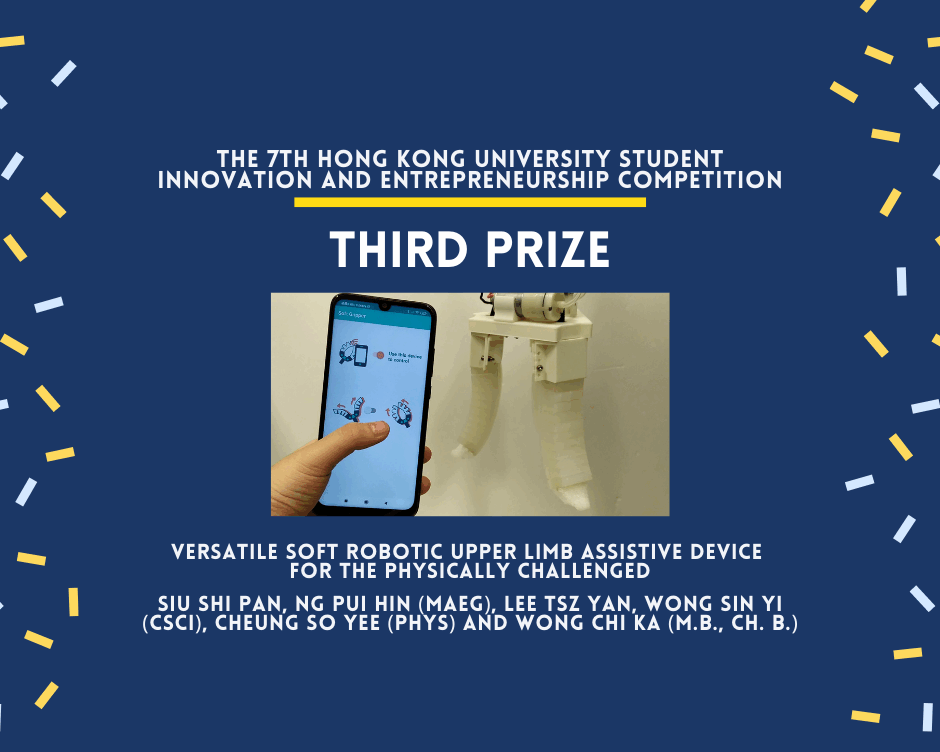 Undergraduate Student’s Winning Project: Versatile Soft Robotic Upper Limb Assistive Device for the Physically Challenged
