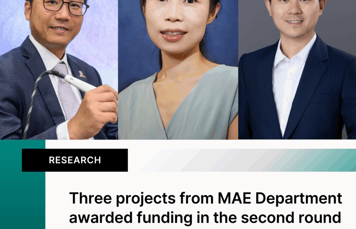 Three projects led by MAE professors awarded funding in the second round of the ITC’s RAISe+ Scheme