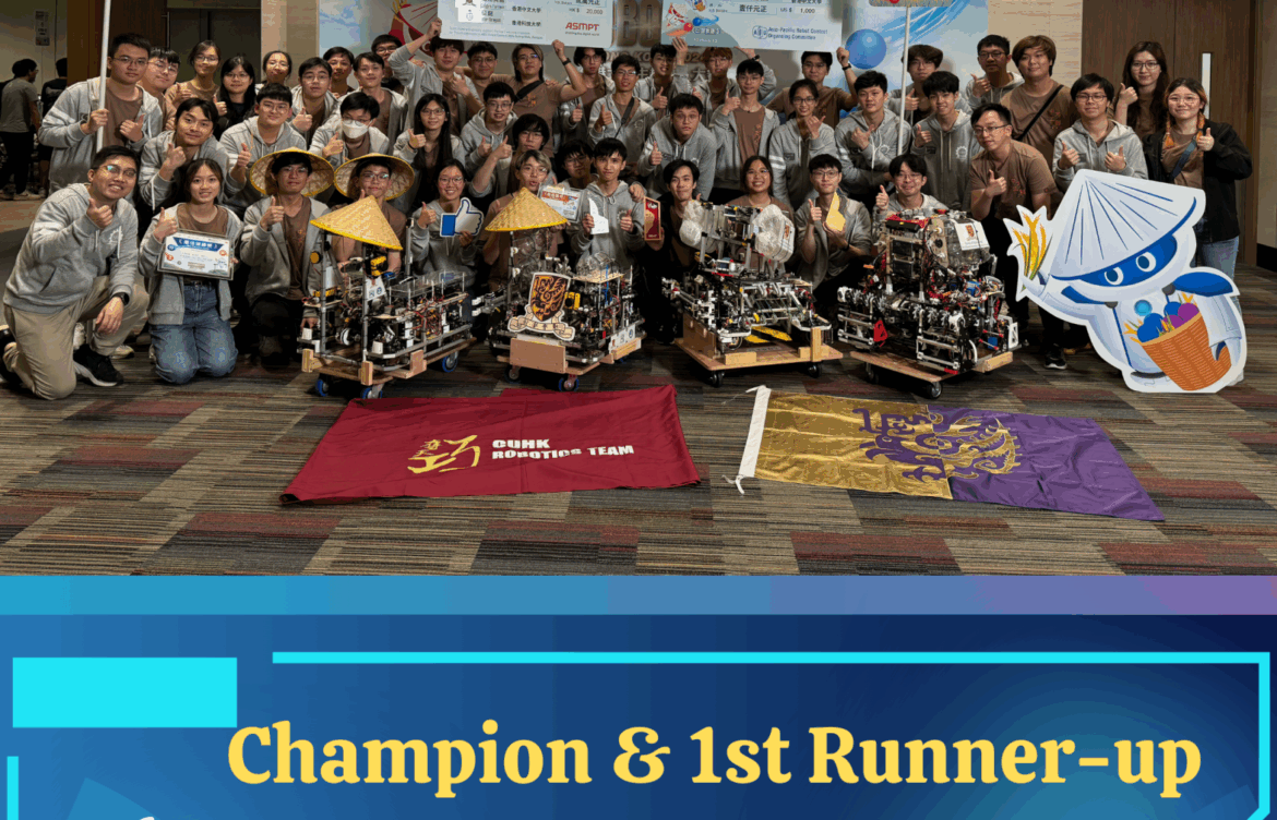 Champion & First Runner-up at the Robocon 2024 Hong Kong Contest